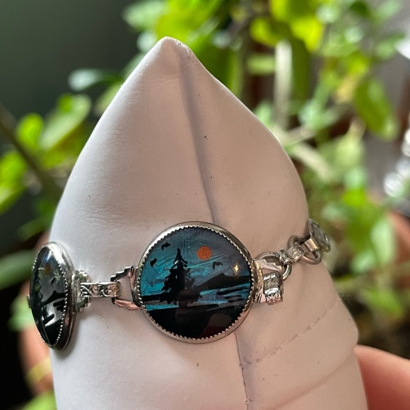 Vintage Sterling Bubble Bracelet - Picture 3 of 4